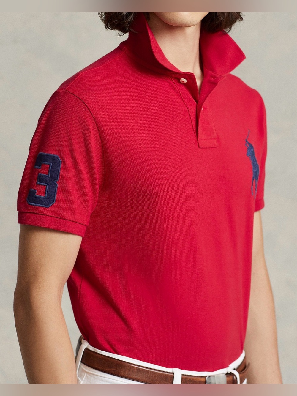 ‎ Ralph Lauren Red Shirt with Navy Logo